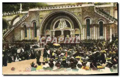 Cartes postales Lourdes La Benediction des Malades
