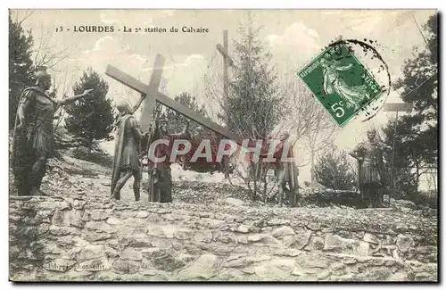Cartes postales Lourdes La 2eme Station du Calvaire