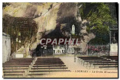 Cartes postales Lourdes La Grotte Miraculeuse