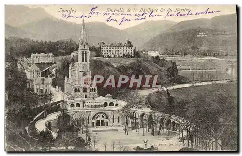 Cartes postales Lourdes Ensemble de la Basilique