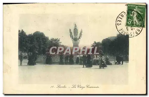 Cartes postales Lourdes La vierge couronnee