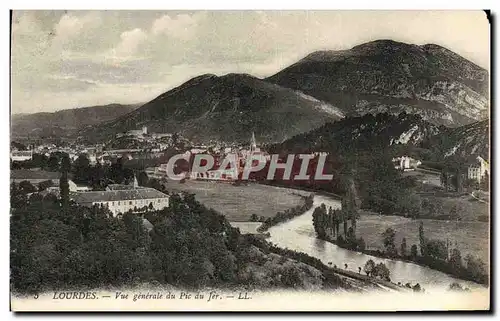 Cartes postales Lourdes Vue Generale du Pic du Fer