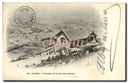 Cartes postales Lourdes Funiculaire Pic du Jer Gare