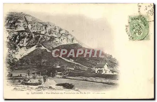 Cartes postales Lourdes Vue Generale du Funiculaire du Pic du Jer