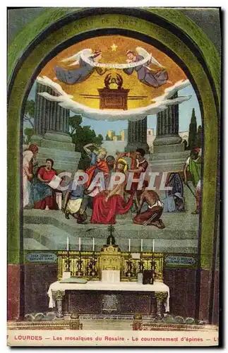 Cartes postales Lourdes Les Mosaiques du Rosaire Le Couronnement d epines