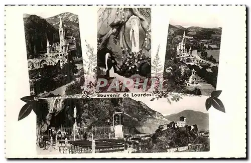 Ansichtskarte AK Lourdes La Basilique La Grotte et l Apparition