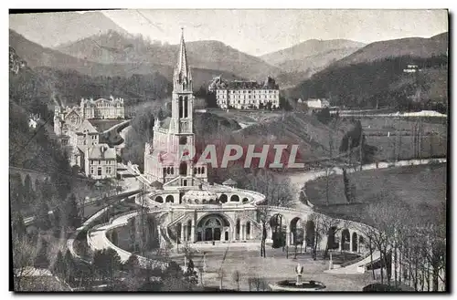 Cartes postales Lourdes La basilique