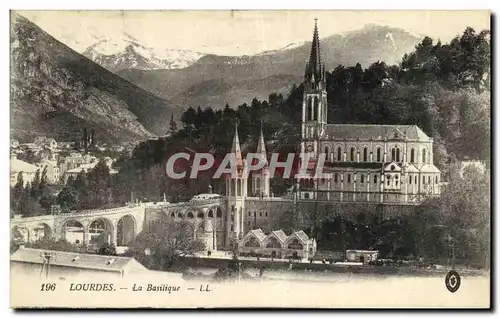 Cartes postales Lourdes La Basilique