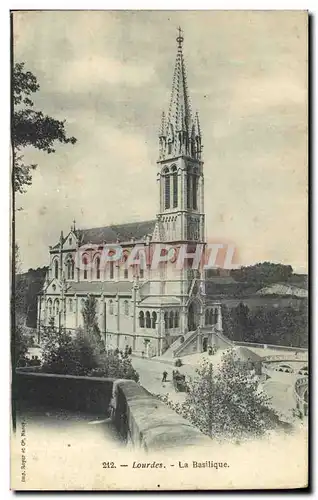 Cartes postales Lourdes La Basilique