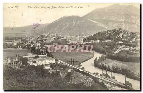 Cartes postales Lourdes Vue Panoramique prise de la Route de Pau