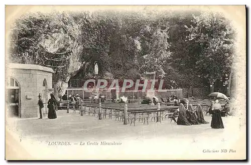 Ansichtskarte AK Lourdes La Grotte Miraculeuse