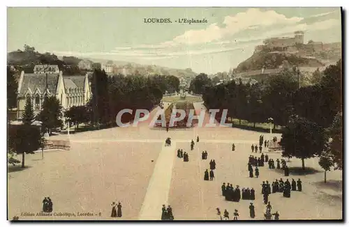 Cartes postales Lourdes L esplanade