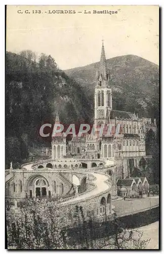 Cartes postales Lourdes La Basilique