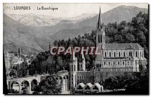 Cartes postales Lourdes La Basilique