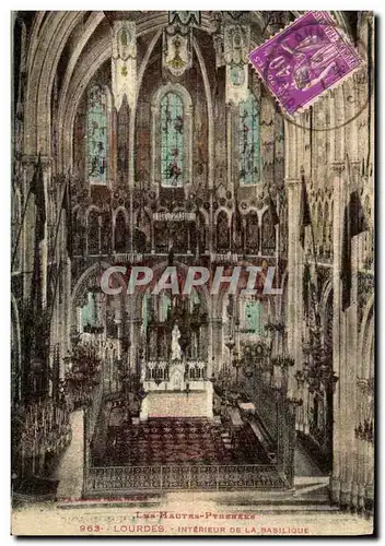 Ansichtskarte AK Lourdes La Basilique Interieur De la basilique