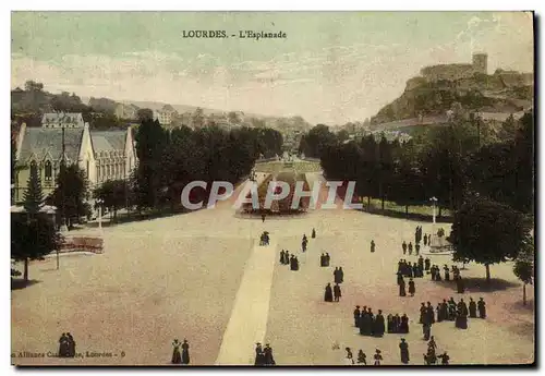 Cartes postales Lourdes L esplanade