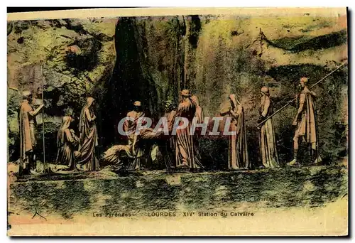 Cartes postales Lourdes 14eme Station du Calvaire