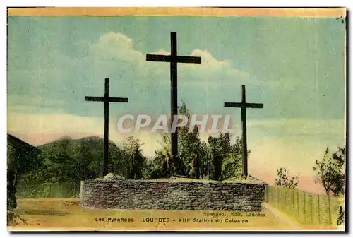 Cartes postales Lourdes 13eme Station du Calvaire