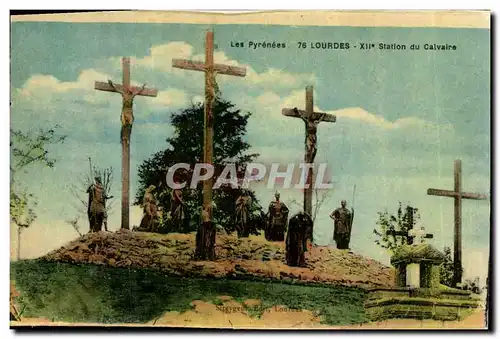 Cartes postales Lourdes 12eme Station du Calvaire