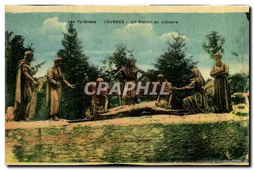 Cartes postales Lourdes 11eme Station du Calvaire