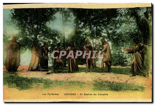 Cartes postales Lourdes 10eme Station du Calvaire