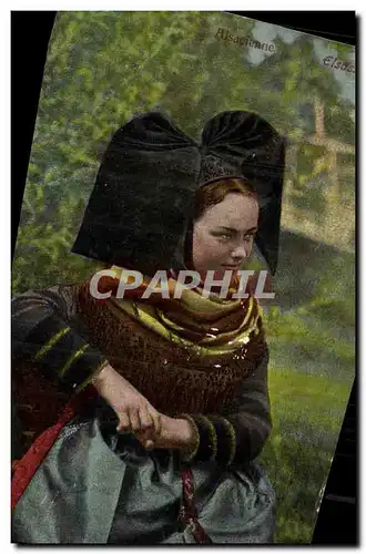 Cartes postales Femme Alsace Lorraine Folklore