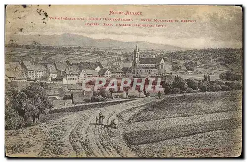 Cartes postales Vue generale d Altkirch Entre Mulhouse et Belfort