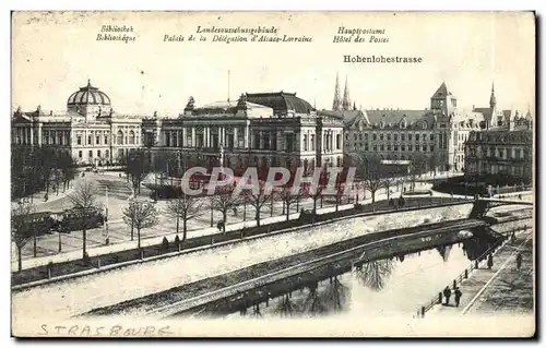 Cartes postales Strasbourg Bibliotheque Hotel des Postes