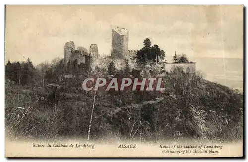 Ansichtskarte AK Alsace Ruines du Chateau de Landsberg