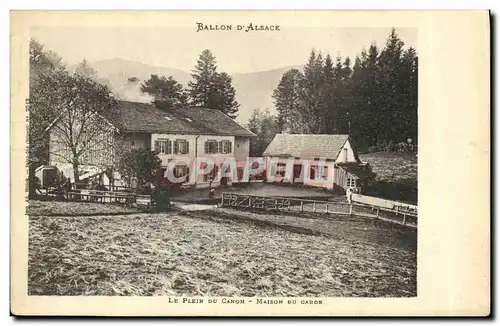 Ansichtskarte AK Ballon Alsace Le Plein Du Canon Maison Du Garde