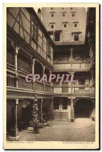 Cartes postales Strasbourg Musee alsacien La cour