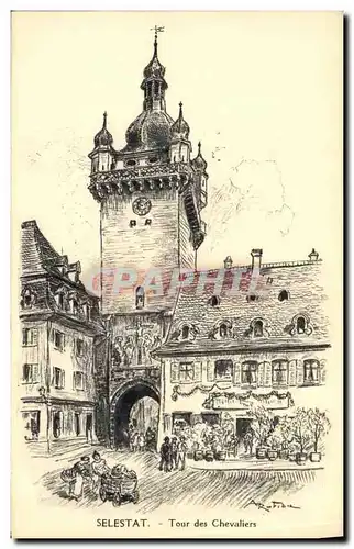 Cartes postales Selestat Tour des Chevliers