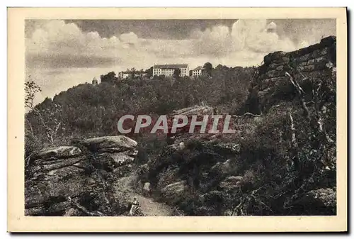 Ansichtskarte AK Mont Sainte Odile Le Couvent Mur Paien