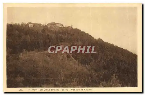 Cartes postales Mont Sainte Odile Vue Vers le Couvent