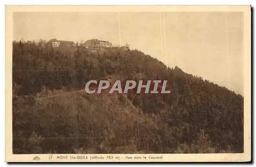 Cartes postales Mont Sainte Odile Vue Vers le Couvent