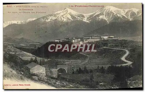 Ansichtskarte AK Montlouis La Citadelle Au fond la chaine des Pyrenees