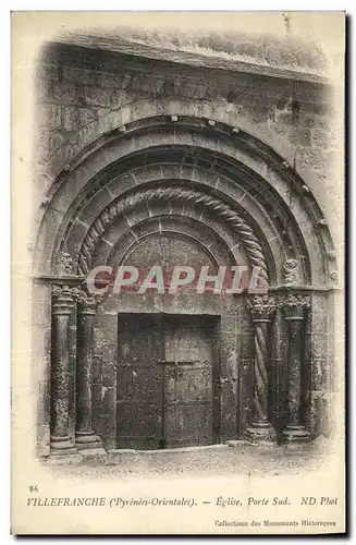 Cartes postales Villefranche Eglise Port Sud