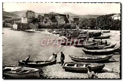 Moderne Karte Collioure Le Port de Peche Chateau des Templiers