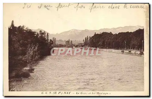 Cartes postales Nay Le Gave et les Montagne