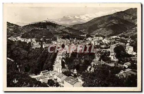 Ansichtskarte AK Amelie Les Bains Vue Generale Massif du Canigou