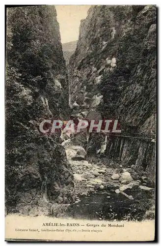 Cartes postales Amelie Les Bains Gorges du Mondoni