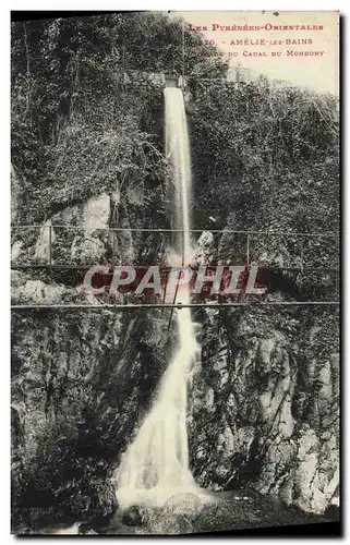 Cartes postales Amelie Les Bains Cascade du canal de Mondony