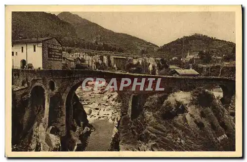 Ansichtskarte AK Amelie Les Bains Vieux Pont sur le Mondony