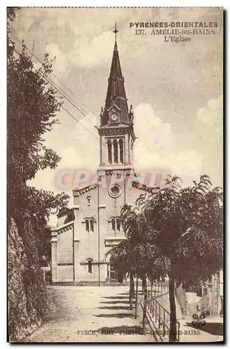 Cartes postales Amelie Les Bains L Eglise