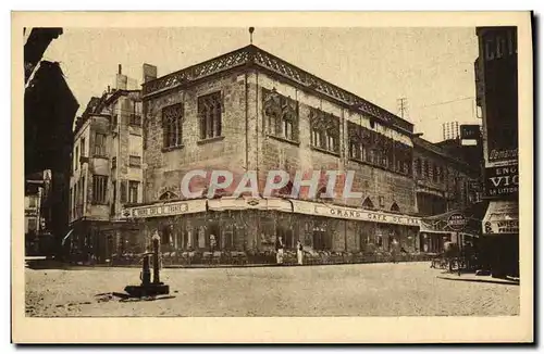 Ansichtskarte AK Perpignan La loge et rue des marchands Grand Cafe de France