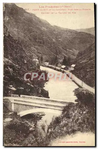 Ansichtskarte AK Pont du Roy et la Garonne Vue vers la France Entree de la vallee de Fos