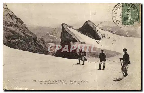 Cartes postales Ascenslon du Vignemale Sommet du Glacier Les Deux jumeaux