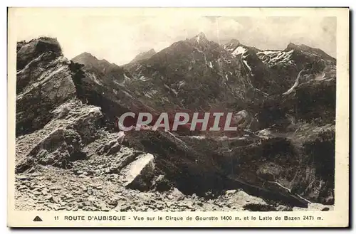 Cartes postales Route D Aubisque Vue sur le Cirque de Gourette et le Latte de Bazen