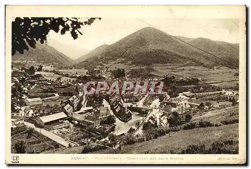 Cartes postales Arreau Vue Generale Conpluent Des Deux Nestes