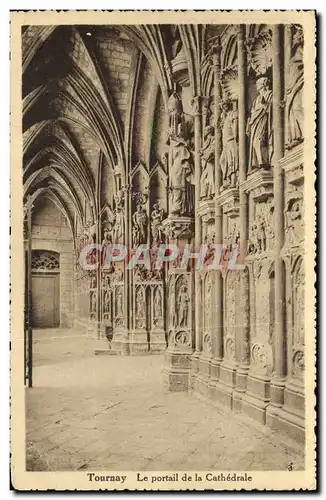 Cartes postales Tournay Le portail de la cathedrale